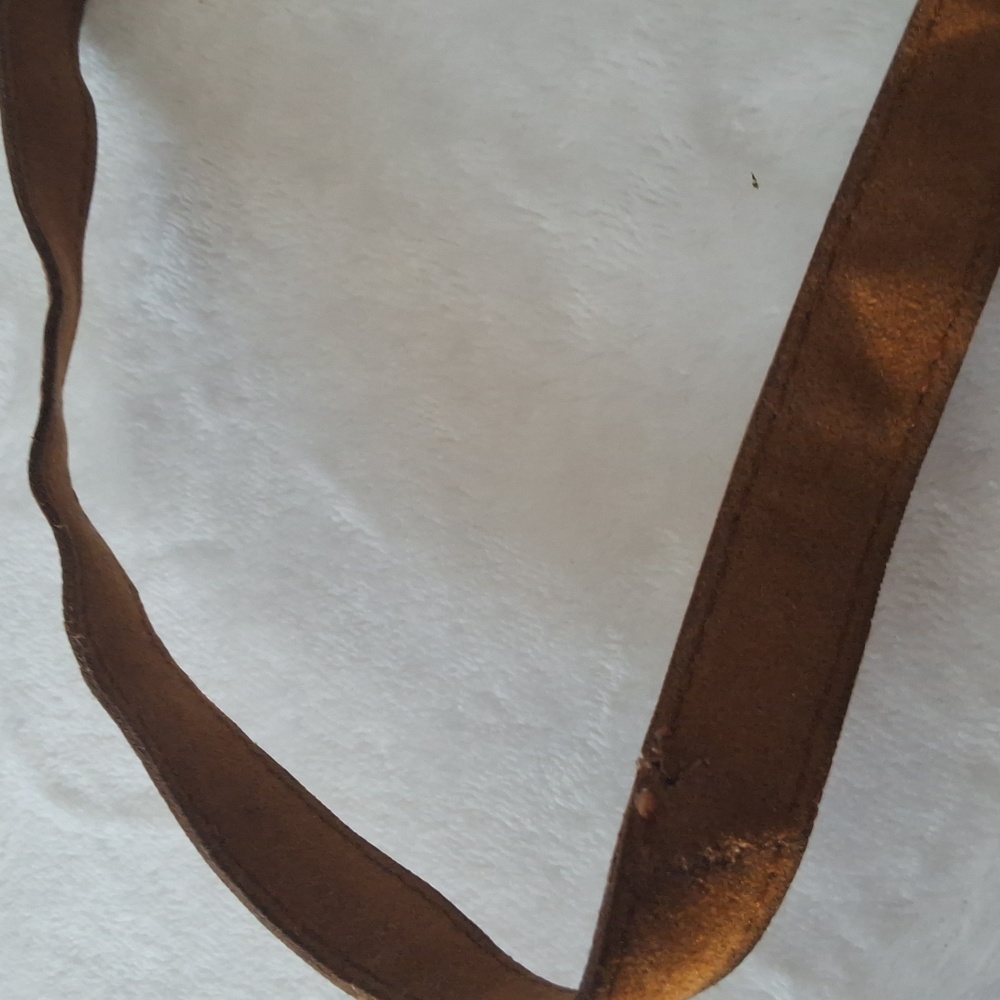 Old Navy Brown Fringe Long Handle Zipper Purse - Picture 9 of 9